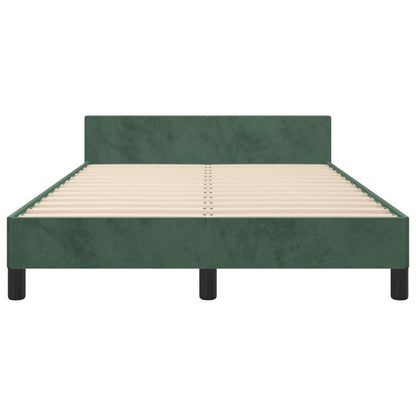Giroletto senza Materasso Verde Scuro 120x200 cm in Velluto - homemem39