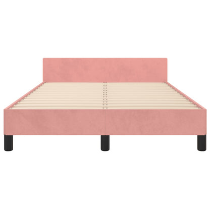 Giroletto con Testiera Rosa 120x200 cm in Velluto | homemem39