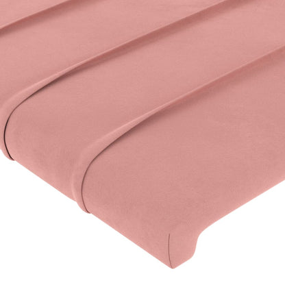 Giroletto con Testiera Rosa 120x200 cm in Velluto | homemem39