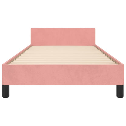 Giroletto con Testiera Rosa 80x200 cm in Velluto | homemem39