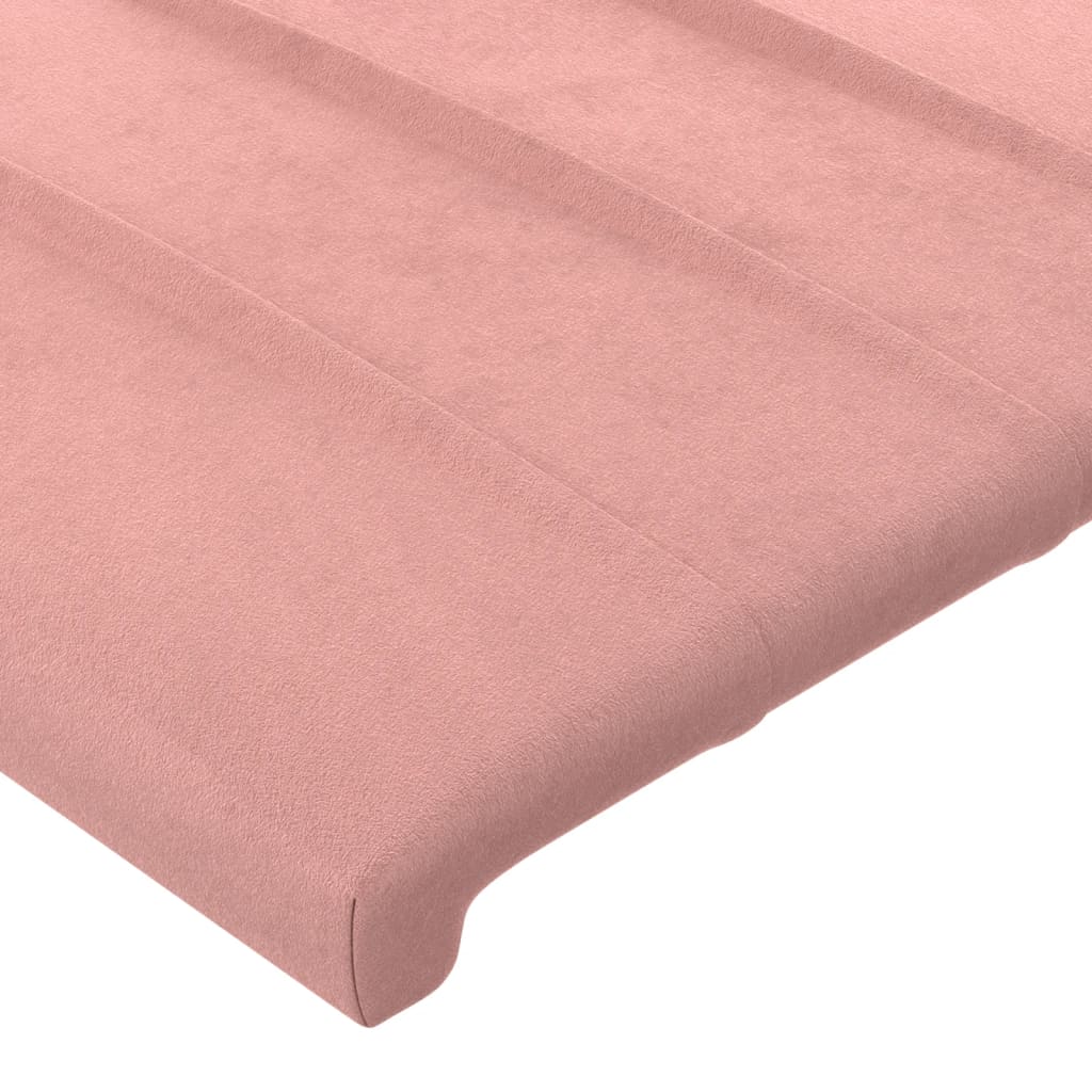 Giroletto con Testiera Rosa 80x200 cm in Velluto | homemem39