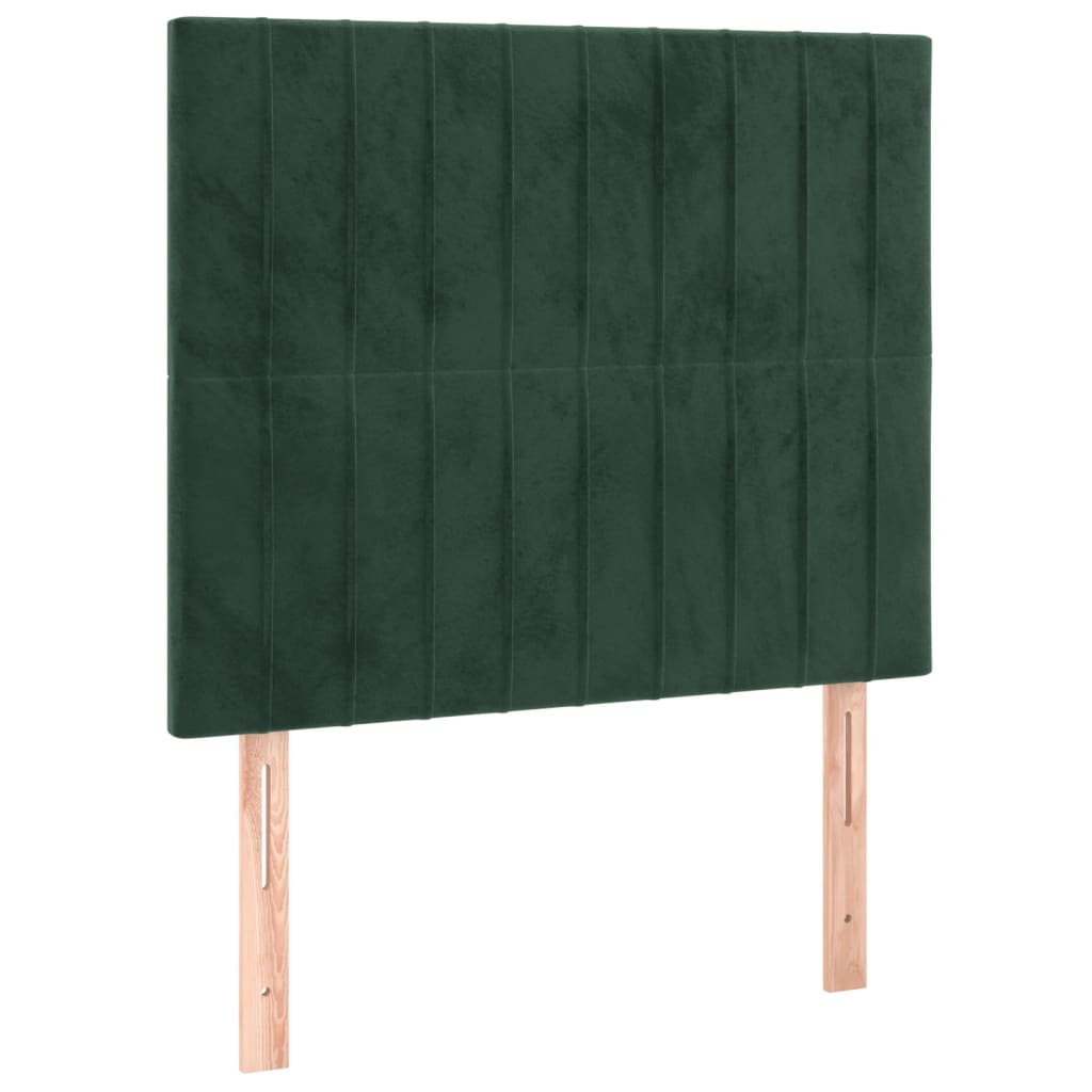 Giroletto senza Materasso Verde Scuro 90x200 cm in Velluto - homemem39