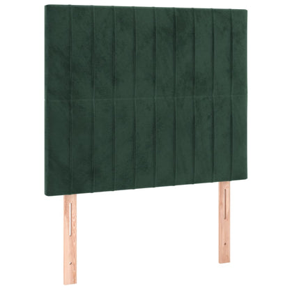 Giroletto senza Materasso Verde Scuro 120x200 cm in Velluto - homemem39