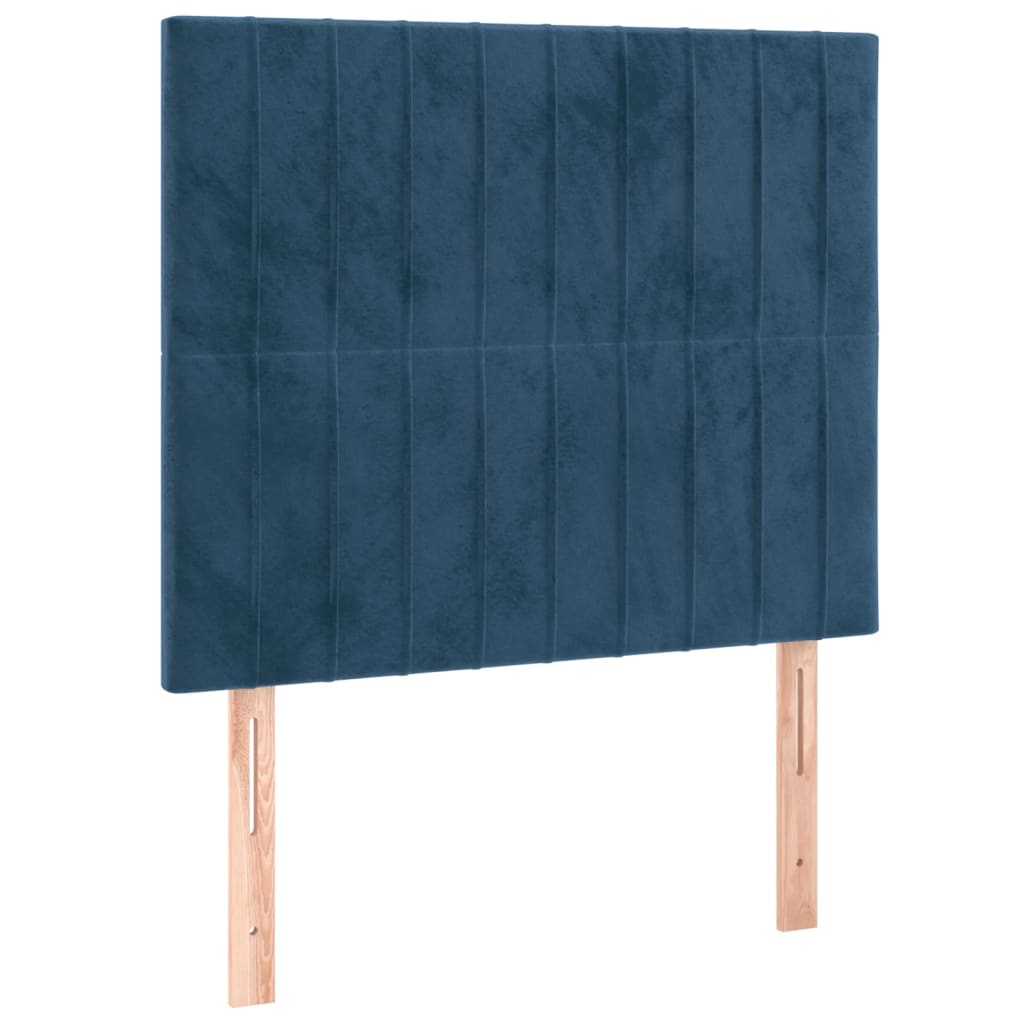 Giroletto senza Materasso Blu Scuro 120x200 cm in Velluto - homemem39