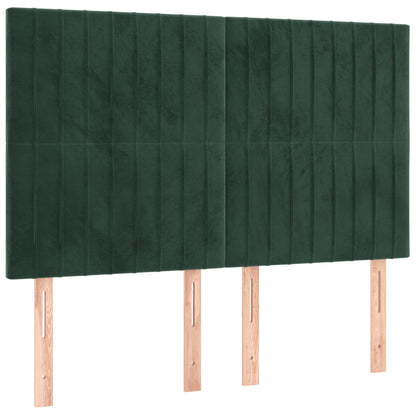 Giroletto senza Materasso Verde Scuro 140x190 cm in Velluto - homemem39