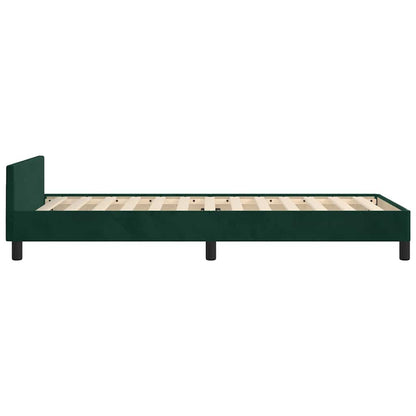 Giroletto senza Materasso Verde Scuro 80x200 cm in Velluto | homemem39