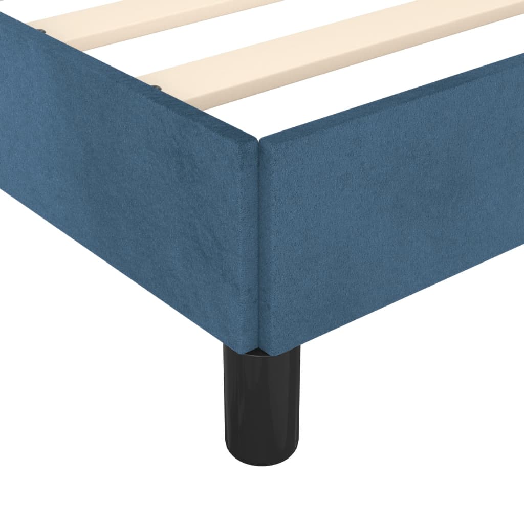 Giroletto senza Materasso Blu Scuro 80x200 cm in Velluto - homemem39