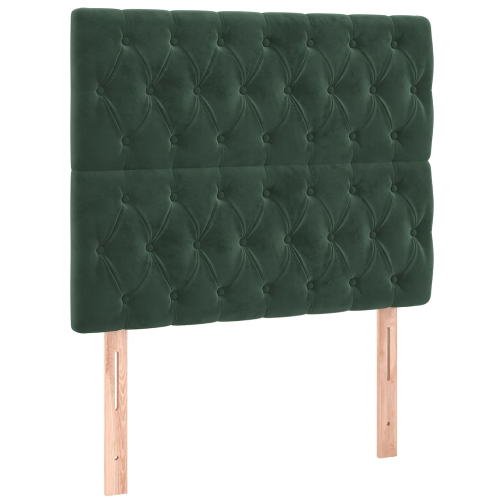 Giroletto senza Materasso Verde Scuro 90x190 cm in Velluto - homemem39