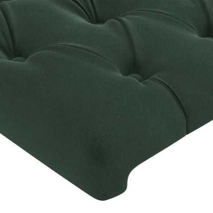 Giroletto senza Materasso Verde Scuro 90x190 cm in Velluto - homemem39