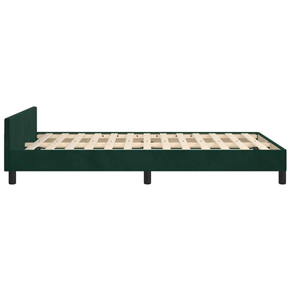 Giroletto senza Materasso Verde Scuro 120x200 cm in Velluto | homemem39