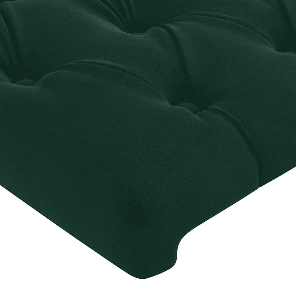 Giroletto senza Materasso Verde Scuro 120x200 cm in Velluto | homemem39