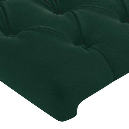 Giroletto senza Materasso Verde Scuro 160x200 cm in Velluto