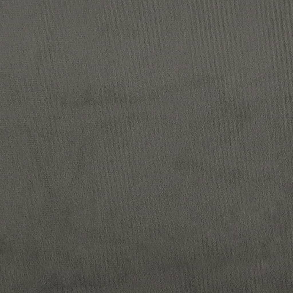Giroletto senza Materasso Grigio Scuro 80x200 cm Velluto - homemem39