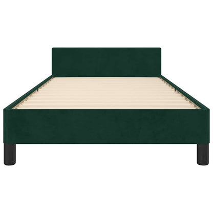 Giroletto senza Materasso Verde Scuro 80x200 cm in Velluto | homemem39