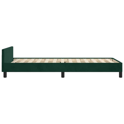 Giroletto senza Materasso Verde Scuro 80x200 cm in Velluto | homemem39