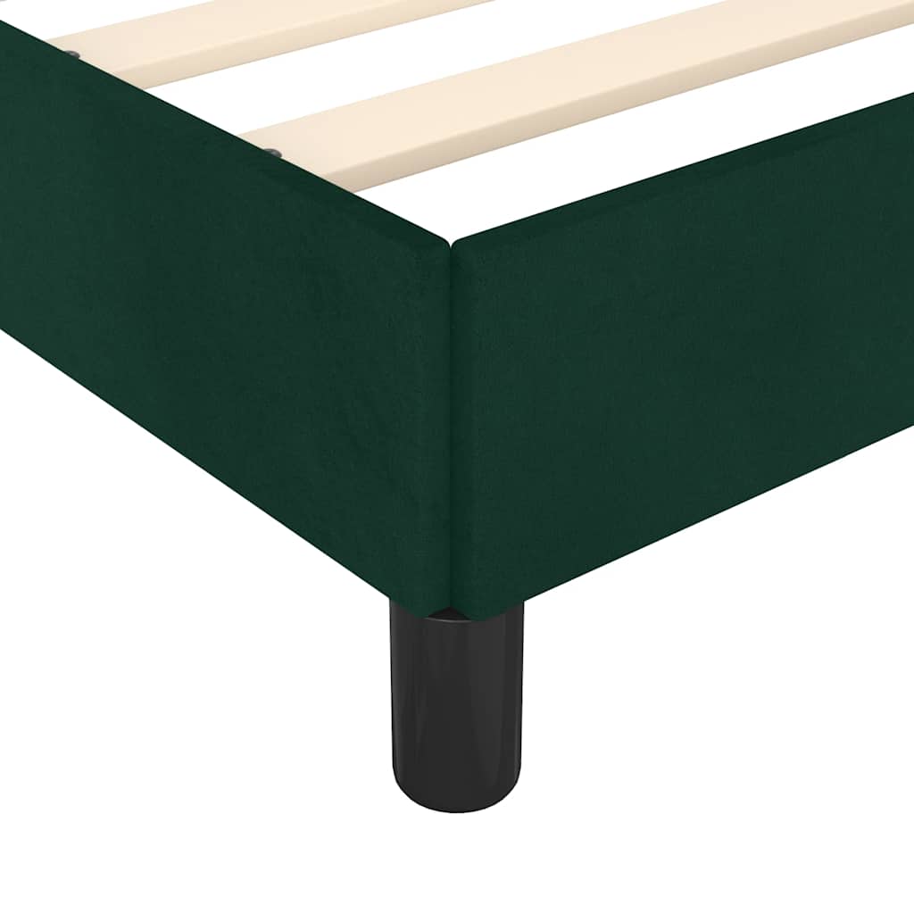Giroletto senza Materasso Verde Scuro 80x200 cm in Velluto | homemem39