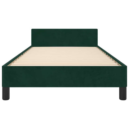 Giroletto senza Materasso Verde Scuro 100x200 cm in Velluto | homemem39