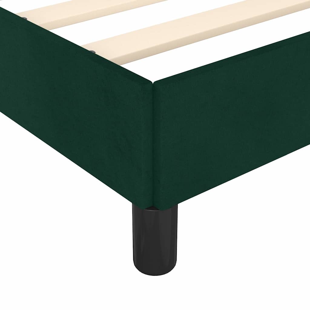 Giroletto senza Materasso Verde Scuro 100x200 cm in Velluto | homemem39