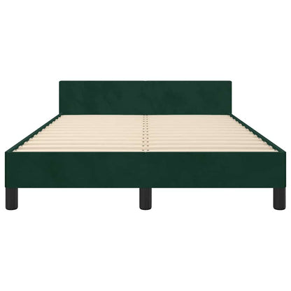 Giroletto senza Materasso Verde Scuro 120x200 cm in Velluto | homemem39