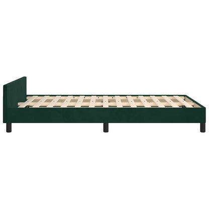 Giroletto senza Materasso Verde Scuro 120x200 cm in Velluto | homemem39