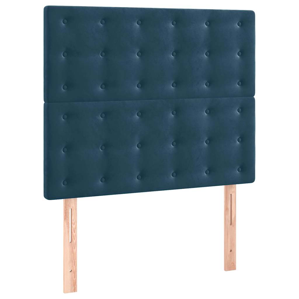 Giroletto senza Materasso Blu Scuro 120x200 cm in Velluto