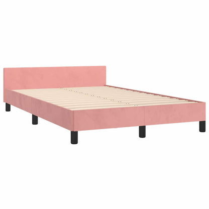 Giroletto con Testiera Rosa 120x200 cm in Velluto