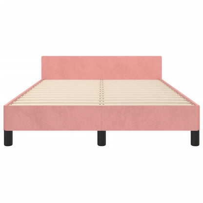 Giroletto con Testiera Rosa 120x200 cm in Velluto | homemem39