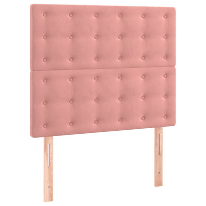 Giroletto con Testiera Rosa 120x200 cm in Velluto | homemem39