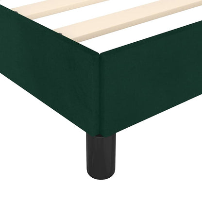 Giroletto senza Materasso Verde Scuro 140x190 cm in Velluto | homemem39