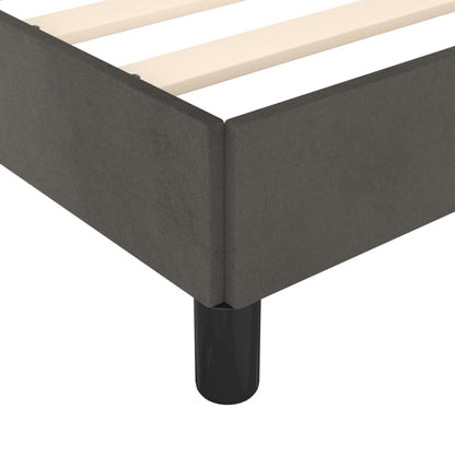 Giroletto senza Materasso Grigio Scuro 140x200 cm Velluto | homemem39