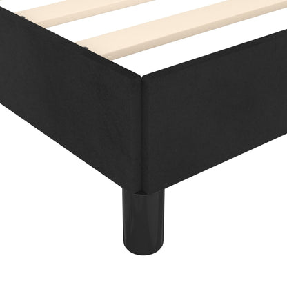 Giroletto senza Materasso Nero 160x200 cm in Velluto | homemem39