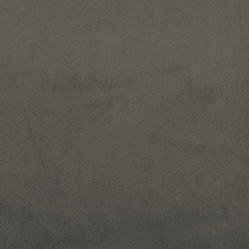 Giroletto senza Materasso Grigio Scuro 200x200 cm Velluto | homemem39