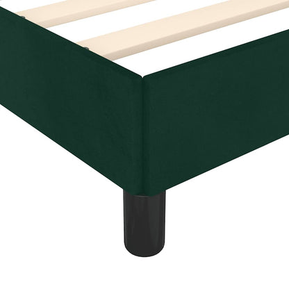 Giroletto senza Materasso Verde Scuro 200x200 cm in Velluto | homemem39