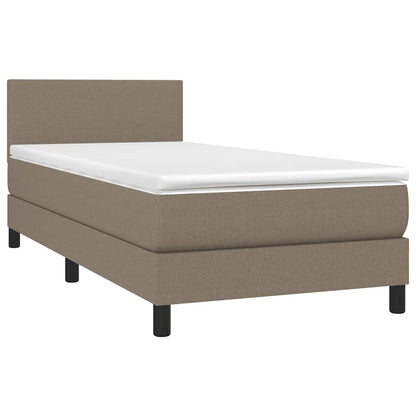 Giroletto a Molle con Materasso Tortora 80x200 cm inTessuto | homemem39
