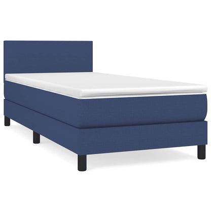 Giroletto a Molle con Materasso Blu 80x200 cm inTessuto | homemem39