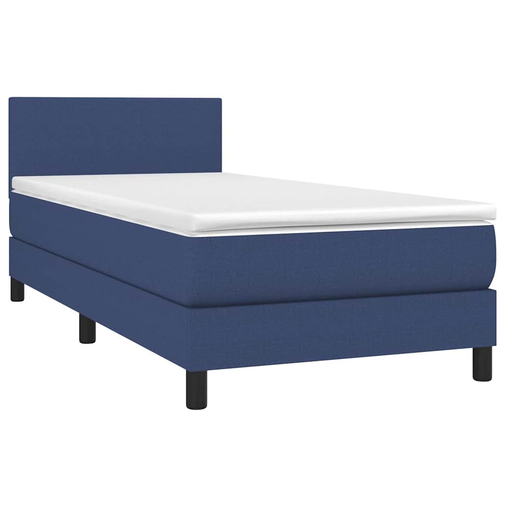 Giroletto a Molle con Materasso Blu 80x200 cm inTessuto | homemem39