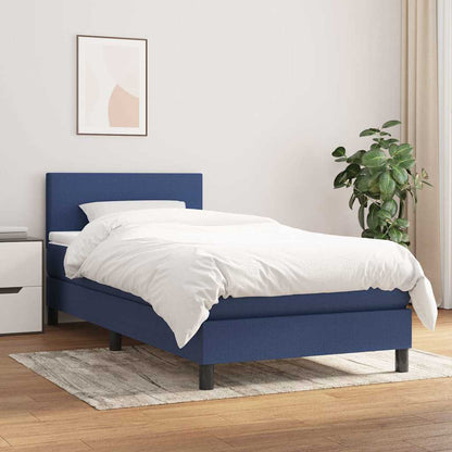 Giroletto a Molle con Materasso Blu 80x200 cm inTessuto | homemem39