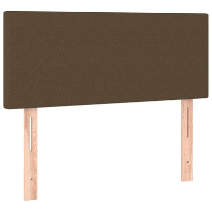 Giroletto a Molle con Materasso Marrone Scuro 90x190cm Tessuto | homemem39