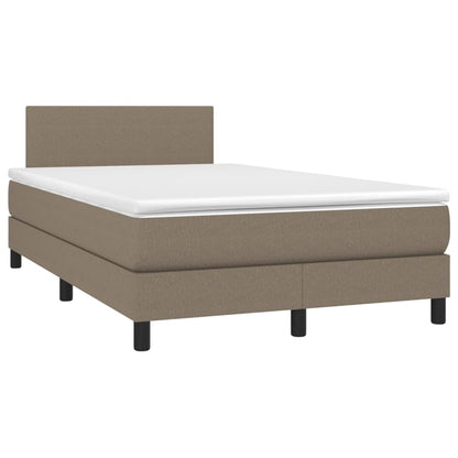Giroletto a Molle con Materasso Tortora 120x200 cm in Tessuto | homemem39