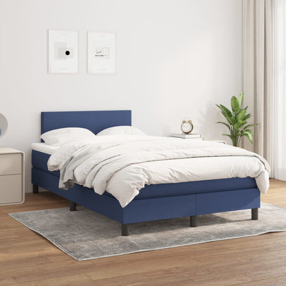 Giroletto a Molle con Materasso Blu 120x200 cm in Tessuto | homemem39