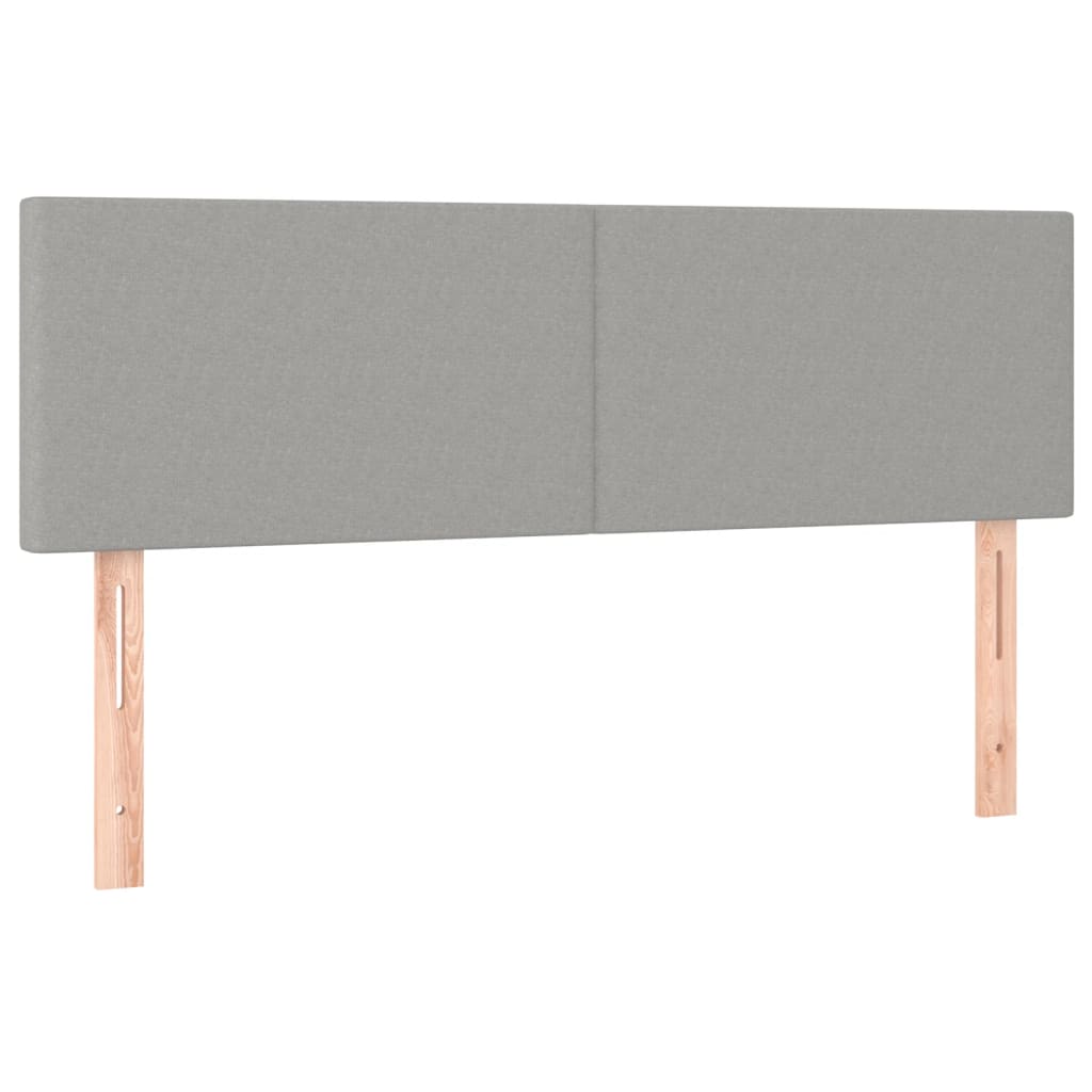 Giroletto a Molle con Materasso Grigio Chiaro 140x190cm Tessuto | homemem39