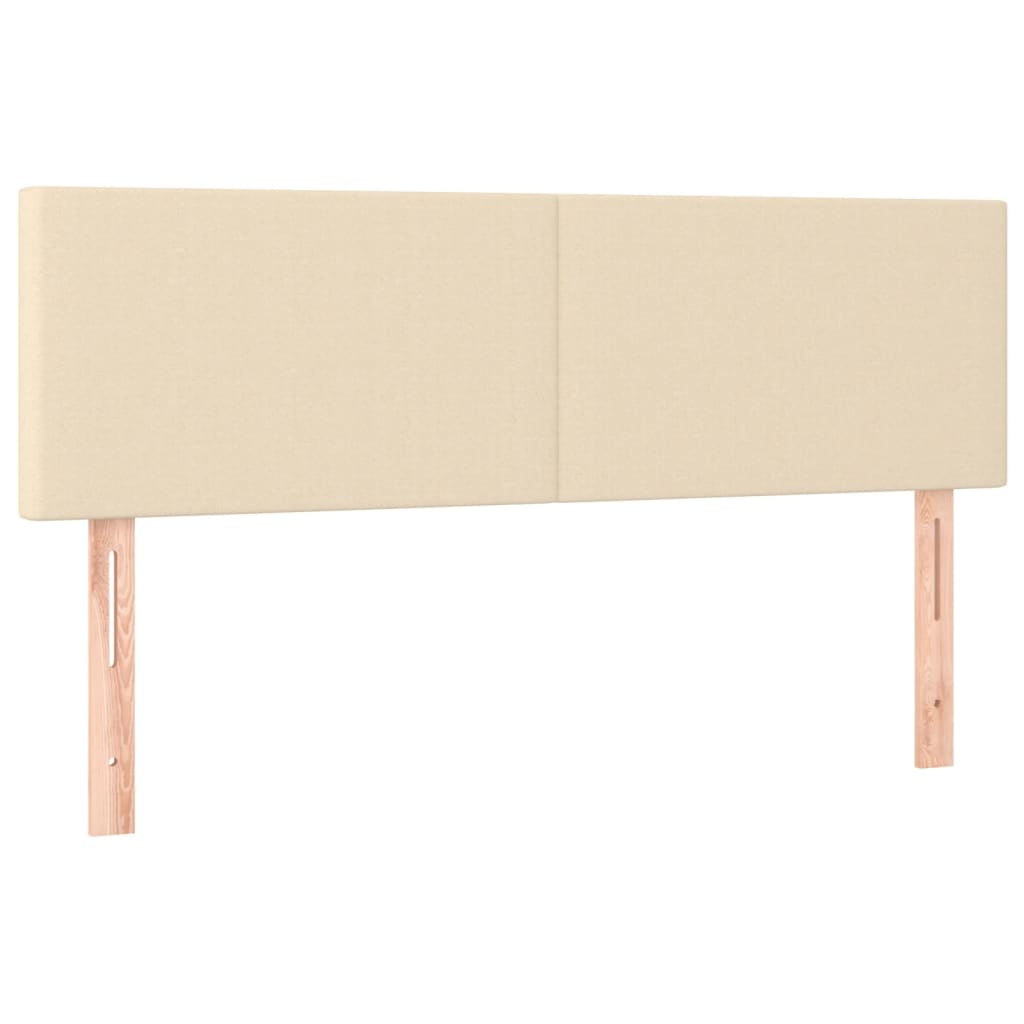 Giroletto a Molle con Materasso Crema 140x19 cm in Tessuto | homemem39