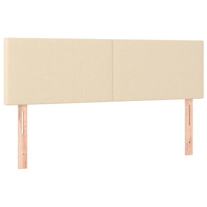 Giroletto a Molle con Materasso Crema 140x19 cm in Tessuto | homemem39