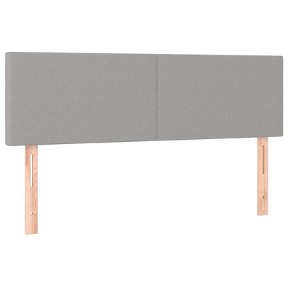 Giroletto a Molle con Materasso Grigio Chiaro 140x200cm Tessuto | homemem39