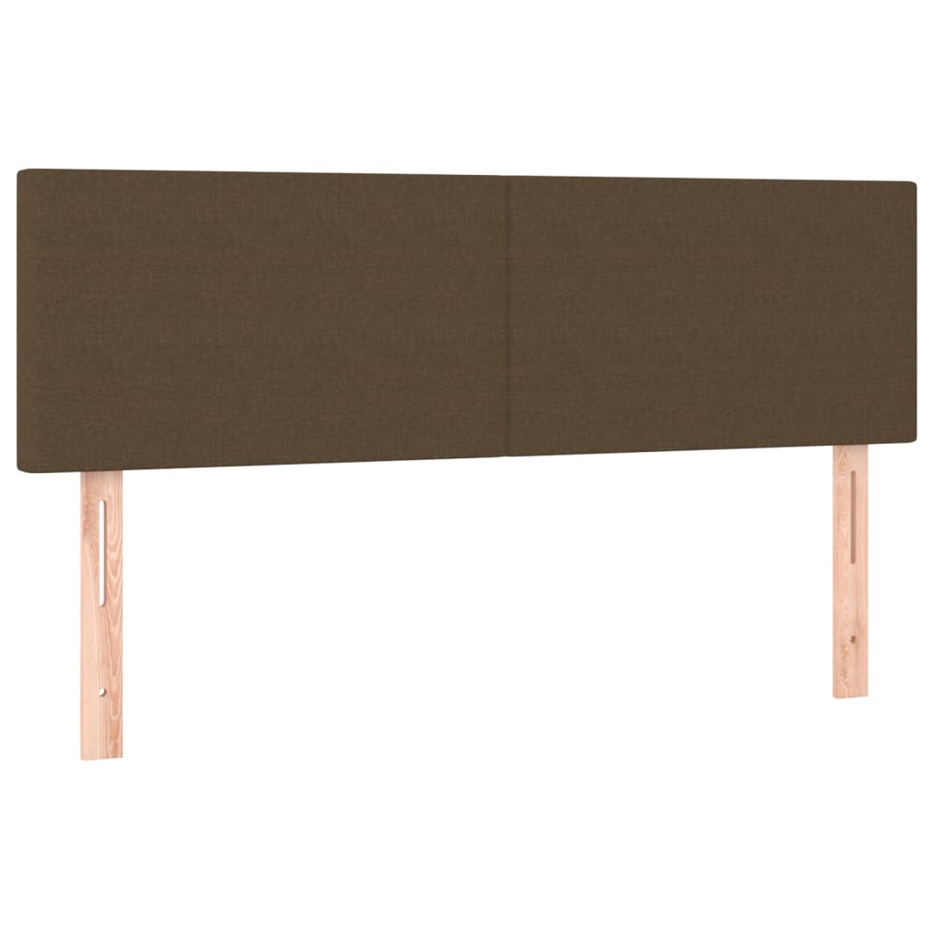 Giroletto a Molle con Materasso Marrone Scuro 140x200cm Tessuto | homemem39