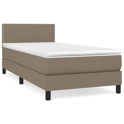 Giroletto a Molle con Materasso Tortora 90x200 cm inTessuto | homemem39