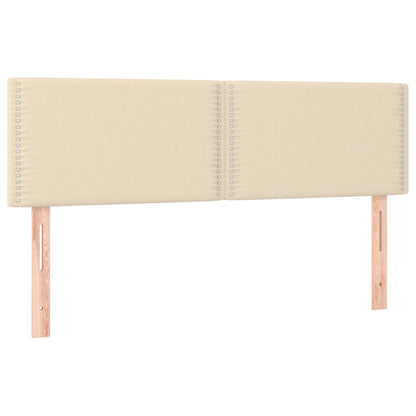 Giroletto a Molle con Materasso Crema 140x200 cm in Tessuto | homemem39