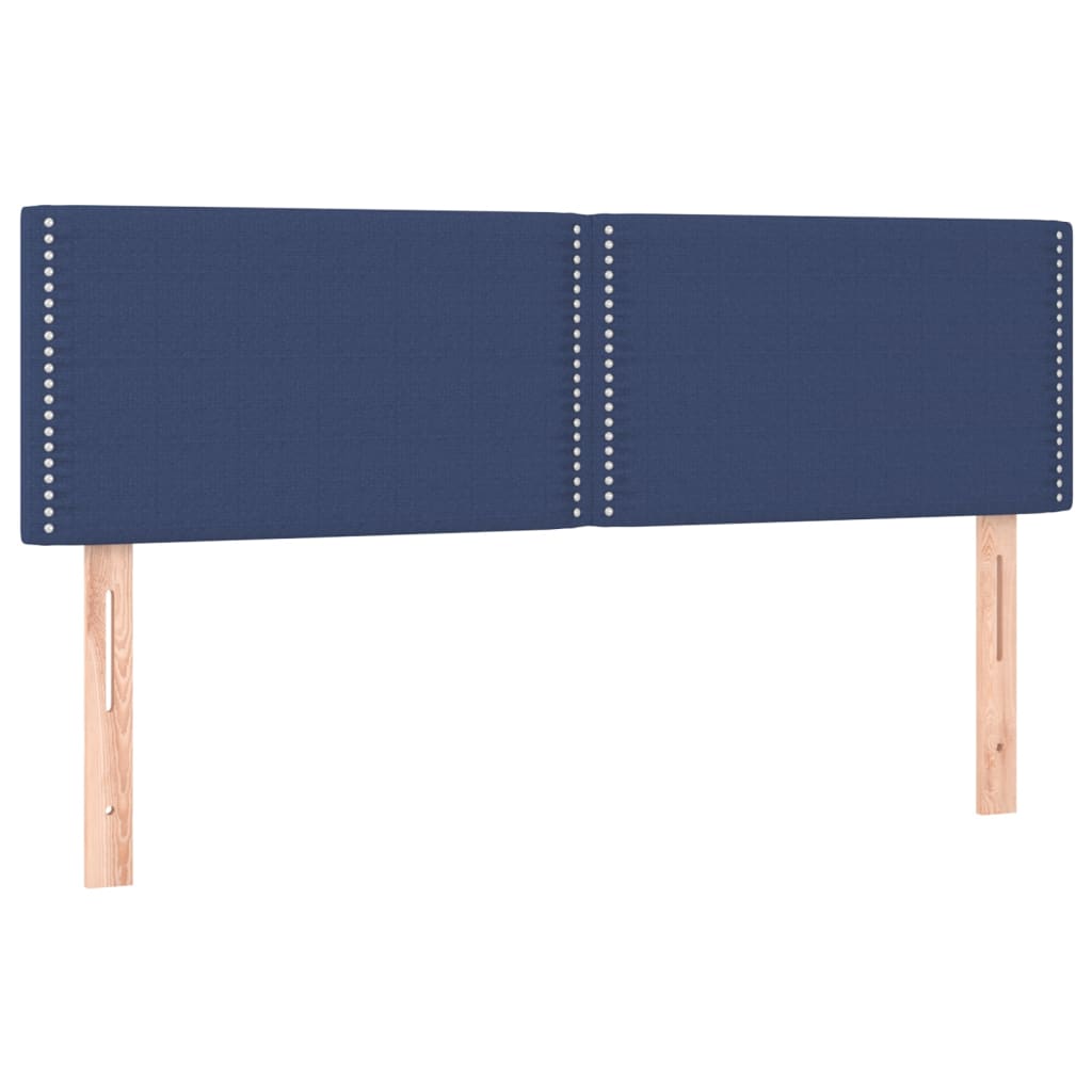 Giroletto a Molle con Materasso Blu 140x200 cm in Tessuto | homemem39
