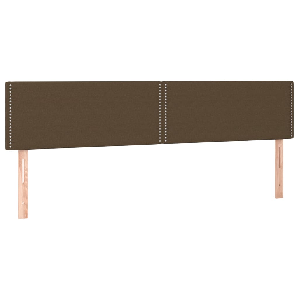 Giroletto a Molle con Materasso Marrone Scuro 180x200cm Tessuto | homemem39