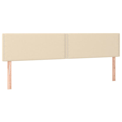 Giroletto a Molle con Materasso Crema 180x200 cm in Tessuto | homemem39
